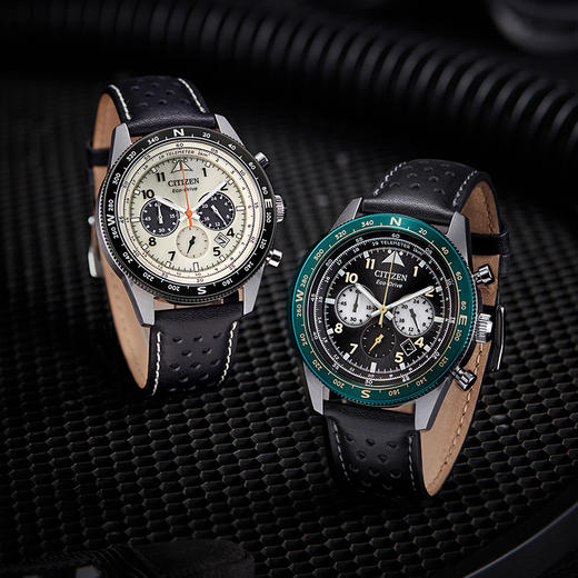 西铁城FF系列潮流皮带光动能男表CA4559-13A 商品图9