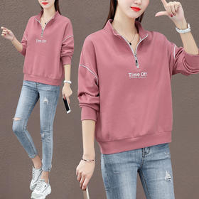 裁缝学苑AG143 半拉链卫衣纸样女服装休闲女装衣服打板制版样图