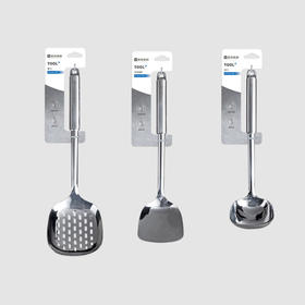 美珑美利TOOL+中式锅铲炒菜食品级304不锈钢家用厨房漏勺汤勺