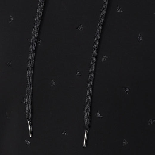 EMPORIO ARMANI 阿玛尼 男士徽标印花连帽长袖卫衣 黑色 6L1MQ2 1JHSZ 0012 商品图2