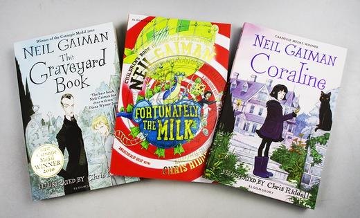 尼尔盖曼3册盒装 英文原版小说 Neil Gaiman 坟场之书 鬼妈妈 爸爸去哪儿了 The Graveyard Book 青少年读物 英文版原版英语书籍 商品图2