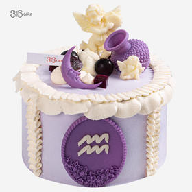 水瓶座.奶油蛋糕，可选2磅（fwh）