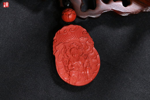 朱砂【不动尊菩萨】吊坠   ，生肖鸡的守护神 商品图0