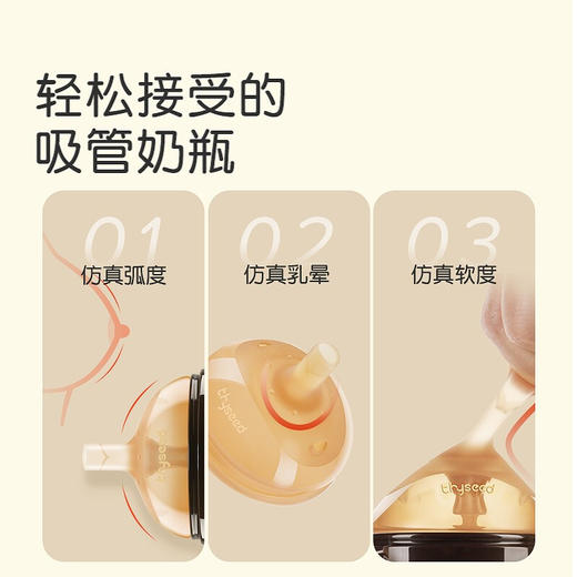 世喜 12+吸管奶瓶  ppsu 300ml 商品图4