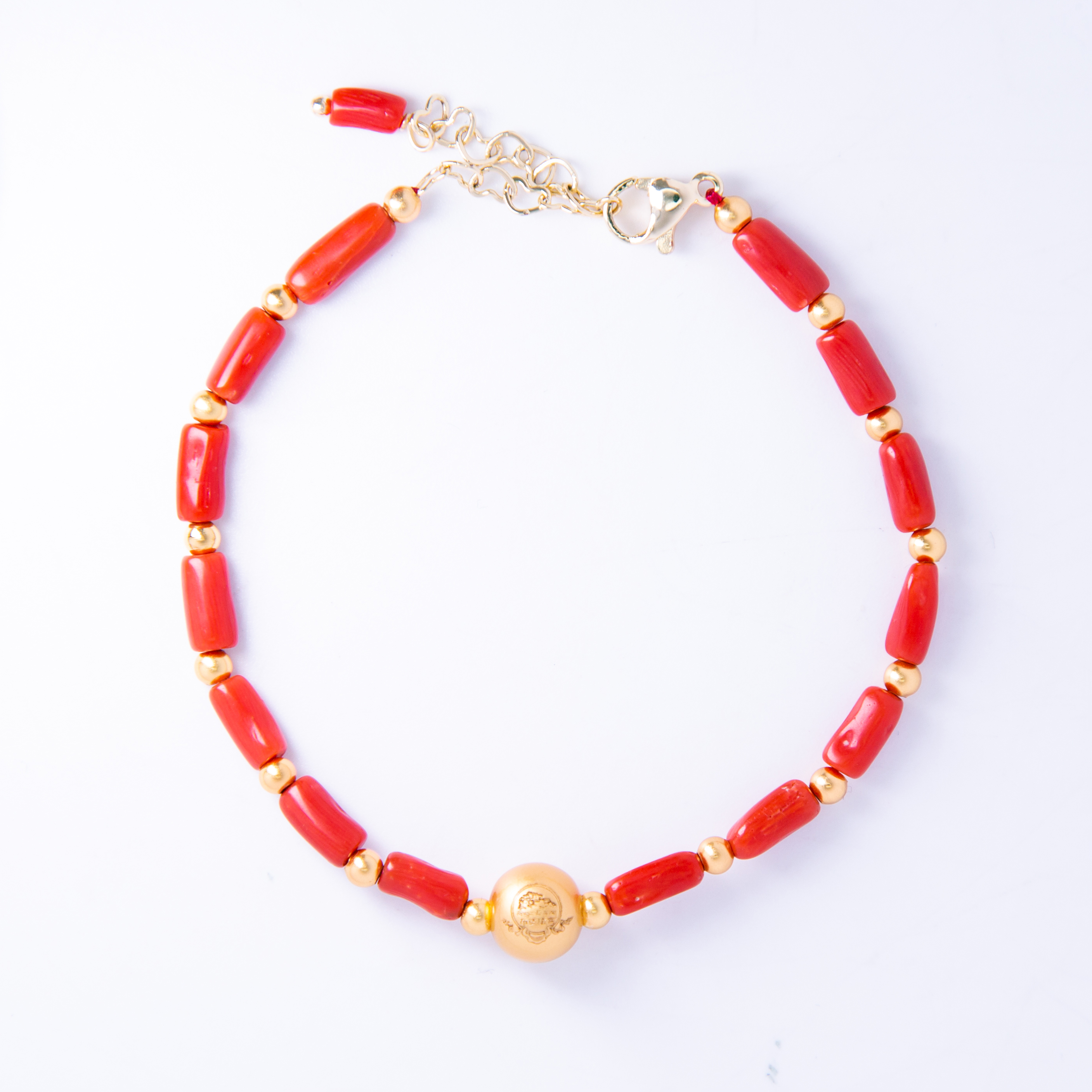 长桶珠珊瑚手链