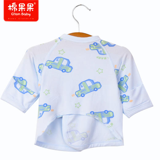 棉果果商场同款春季新品兰精莫代尔新生儿男童柔软亲肤上衣家居半背衣M111110423092 商品图4