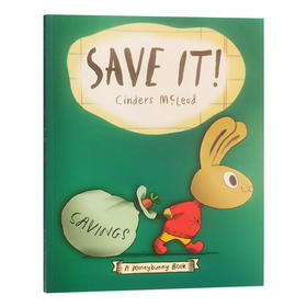 小兔子理财书3 小兔子学存钱 英文原版 A Moneybunny Book Save It 小兔子学花钱系列 亲子理财意识启蒙绘本 平装 进口英语书