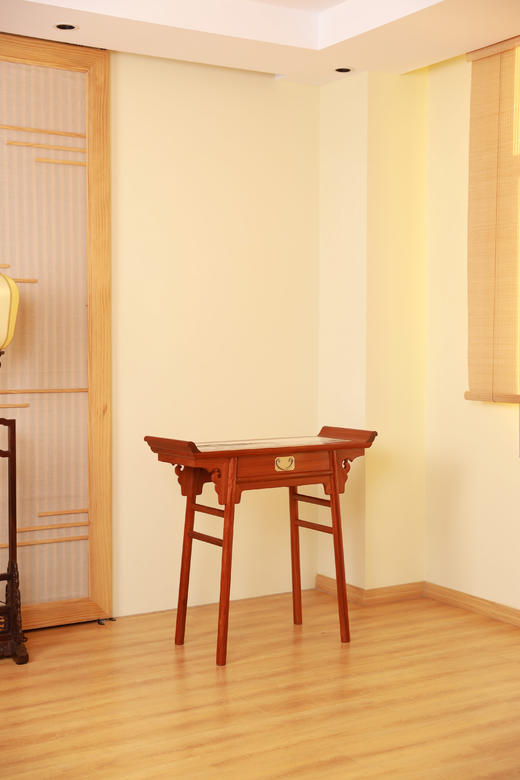 红桥红  家具严选  缅甸花梨（大果紫檀）【石面 97 单联 翘头案】 商品图1