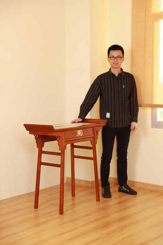 红桥红  家具严选  缅甸花梨（大果紫檀）【石面 97 单联 翘头案】 商品图6