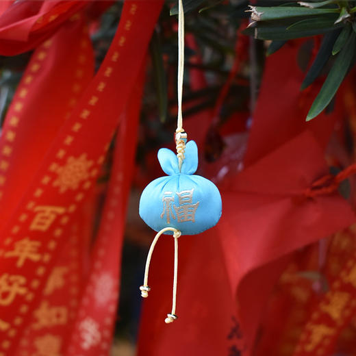 牛首送福福兔香囊牛首山文创福字祈福随身香薰手机挂件 商品图1