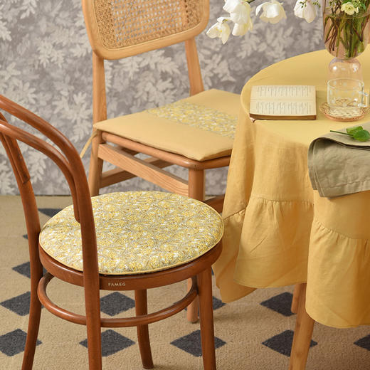 浆果系列椅垫中式四季通用加厚圆形椅垫 商品图0