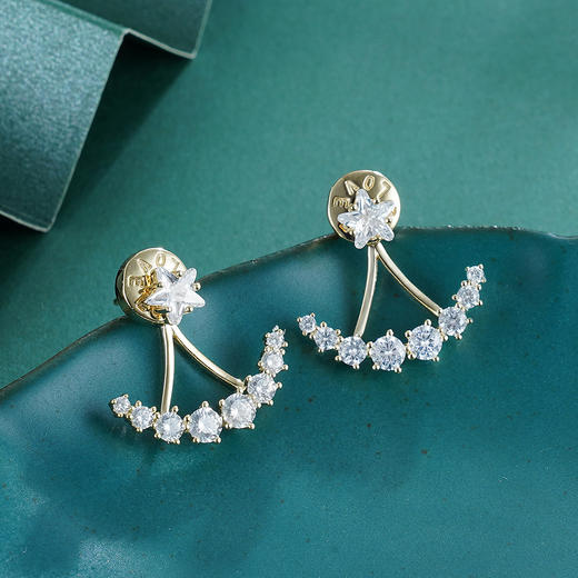 子佩集S925银【星悦】耳钉【Z12604】镀金2301 商品图4