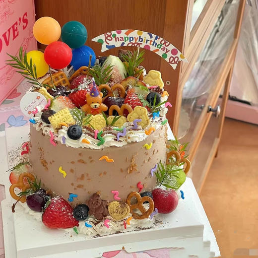 黑巢-黑巢-五彩斑斓蛋糕生日蛋糕 商品图0