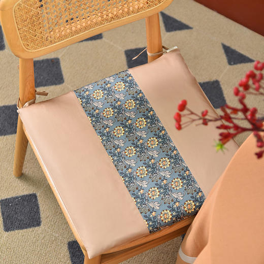 莫里斯系列椅垫红木中式四季通用冬季加厚方形椅垫 商品图3