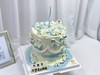 复古蓝加高裱花蛋糕 商品缩略图2