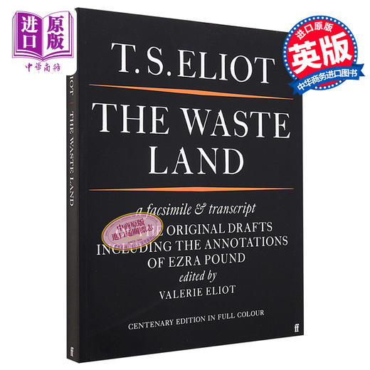 【中商原版】艾略特原稿复刻版 The Waste Land Facsimile 英文原版 T S Eliot 文学 经典 大师 戏剧 诗歌 商品图0