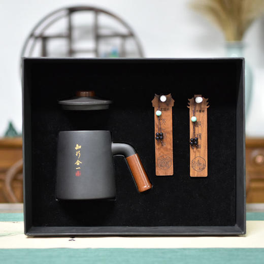 羽诗制造出品 谦谦君子套装将军杯书签文创礼盒 商品图1