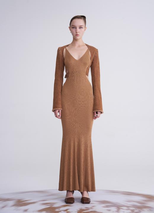 Oude Waag  焦糖色单宁系腰解构西装袖 商品图4