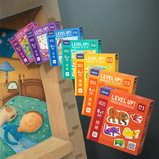 mideer弥鹿艺术家进阶系列拼图儿童早教益智玩具男孩女孩2-3-4岁 商品图1