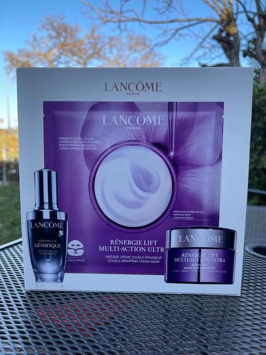 直邮！LANCOME 塑颜紧致套装，内含：塑颜紧致日霜50ML、小黑瓶30ML、紫色紧致面膜一片   美国代购，无中文标签，介意慎拍 CO 商品图2