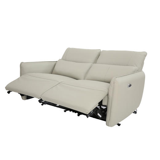 【家具】2人位电动皮沙发 沃夫特2 深棕色/灰色 商品图5