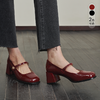 法式轻甜 方头粗跟玛丽珍鞋 AE0028234 商品缩略图3