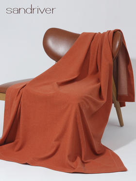 双面水波纹羊绒披毯 SJF95P719B