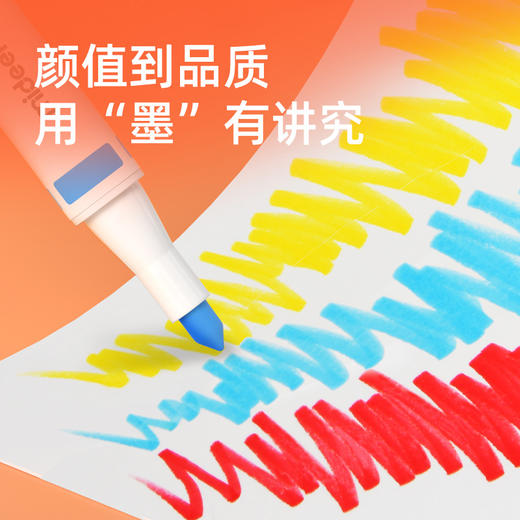 mideer弥鹿儿童小锥头可水洗水彩笔玩具宝宝涂鸦绘画入门启蒙玩具 商品图3