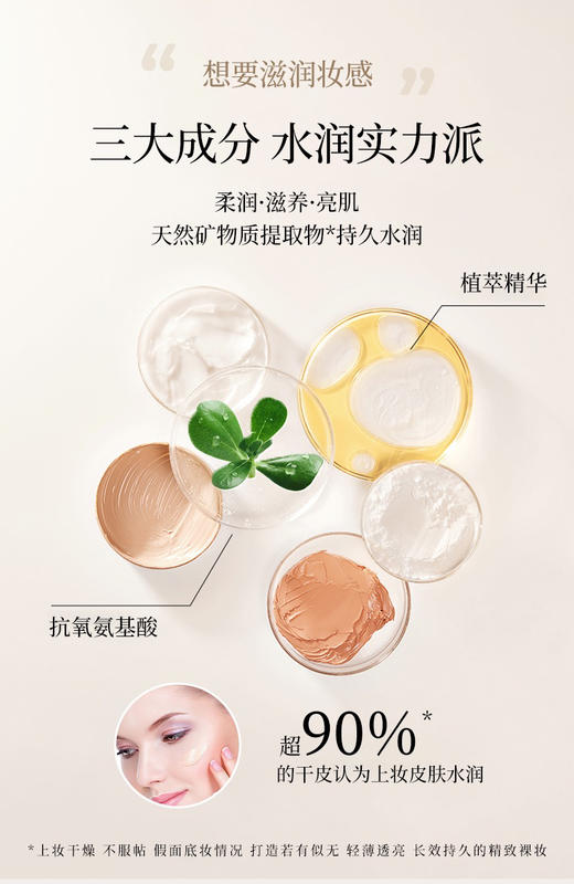 薇秘水漾修颜粉底液 #02(干皮持续水润) 35g 商品图5
