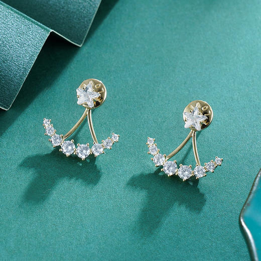 子佩集S925银【星悦】耳钉【Z12604】镀金2301 商品图1