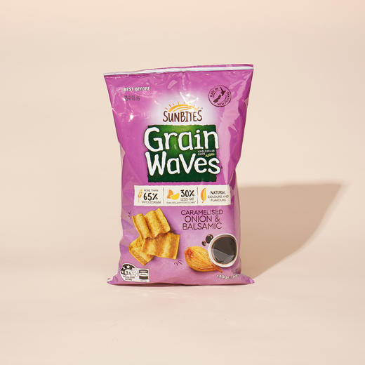 Sunbites焦糖洋葱香醋味谷物片 140g 商品图0