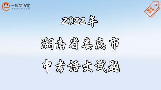 2022年湖南省娄底市中考语文试题 商品图0