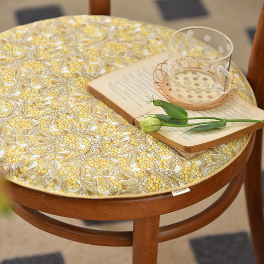 浆果系列椅垫中式四季通用加厚圆形椅垫 商品图2