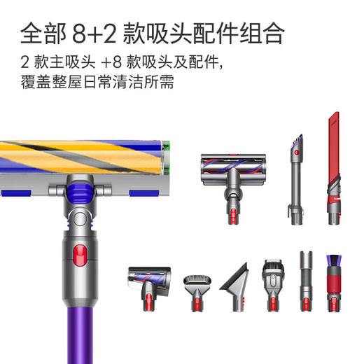 【家居】戴森 dyson G5 Detect Absolute 智能无绳手持吸尘器家用除螨 地毯 紫色 商品图1