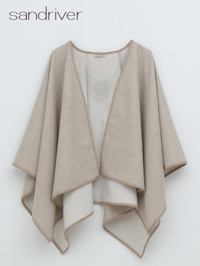 羊绒锁边U型披肩 SJF95P708B