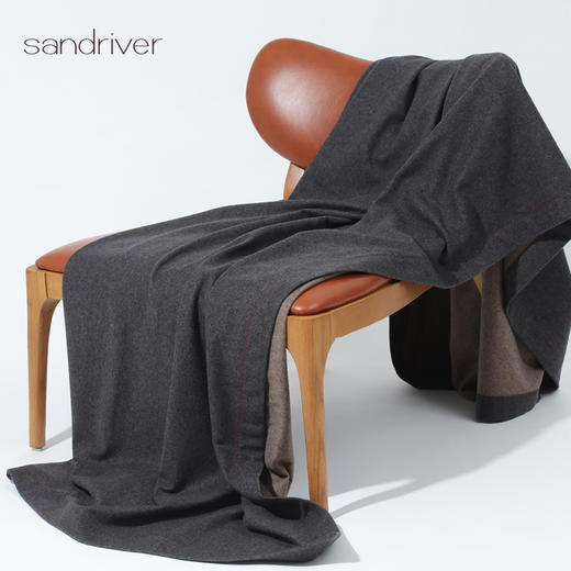 双面水波纹羊绒披毯 SJF95P719W 商品图2