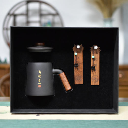 羽诗制造出品 谦谦君子套装将军杯书签文创礼盒 商品图0