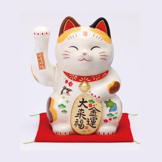 日本药师窑金运大来福/招福大开运 招财猫陶瓷摆件开业店铺客厅送礼 商品图6