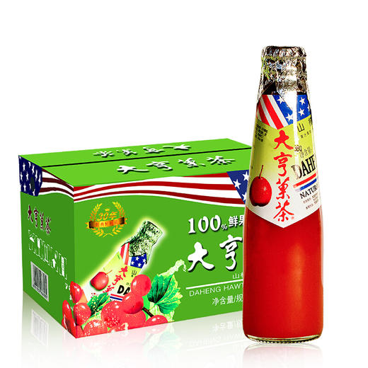 [整箱]大亨山楂果茶235ml*12瓶 商品图0