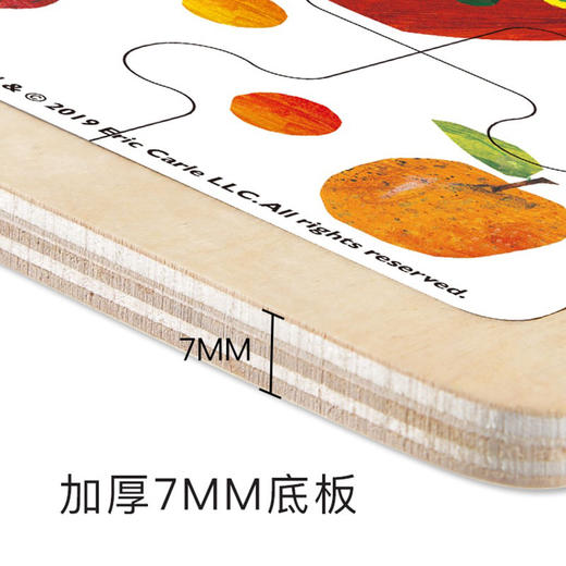 mideer弥鹿好饿的毛毛虫幼儿大块木质益智早教拼图玩具男女孩2岁3岁 商品图2