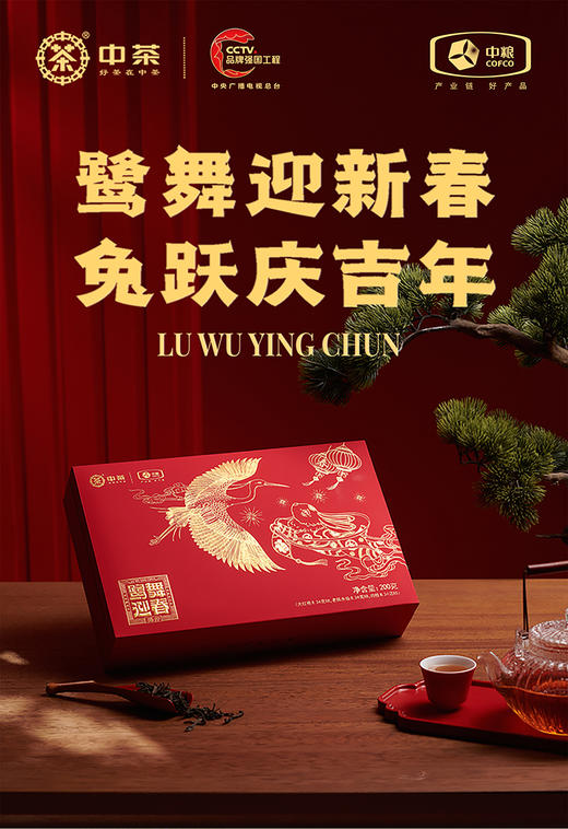 中华老字号中茶海堤茶叶礼盒海堤乌龙茶新品鹭舞迎春-大三岩大红袍、肉桂、老枞水仙 商品图0