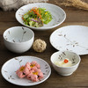 日本进口美浓烧白色樱花陶瓷多用碗/盘日式餐具 商品缩略图4
