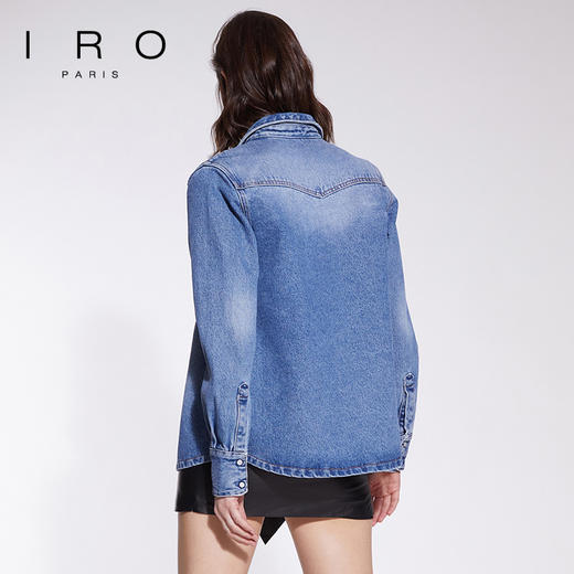 【2F】IRO【明星同款】休闲叠穿正肩复古水洗牛仔衬衫外套上衣 商品图2