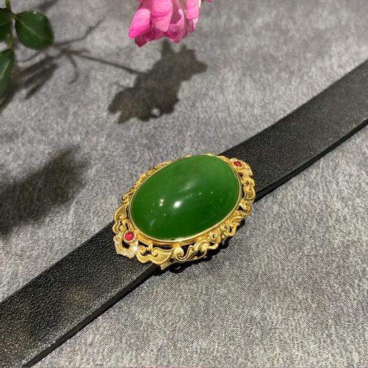 【御珠宫坊】金镶碧玉吊坠 商品图5