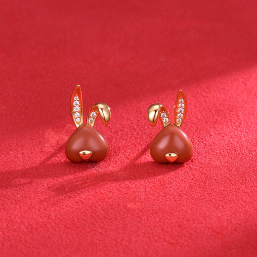 【采购专享】兔有心意 耳钉 商品图2