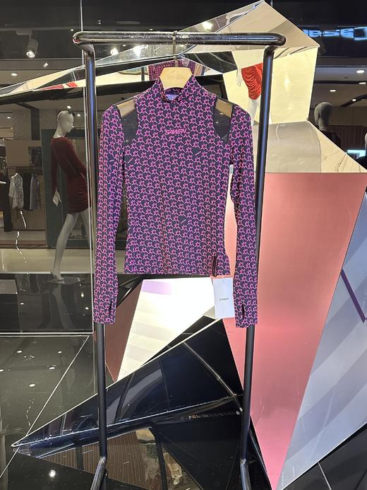 肩部微透半高领打底衫 商品图0