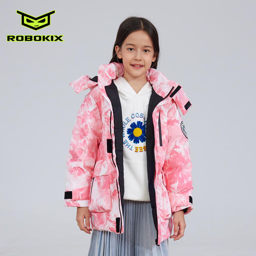 ROBOKIX男童女童儿童羽绒服防风外套拉链羽绒服 商品图2