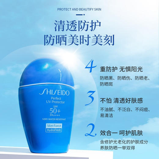 【品牌热卖】Shiseido资生堂白字蓝胖子防晒50ml 商品图1