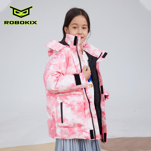 ROBOKIX男童女童儿童羽绒服防风外套拉链羽绒服 商品图3