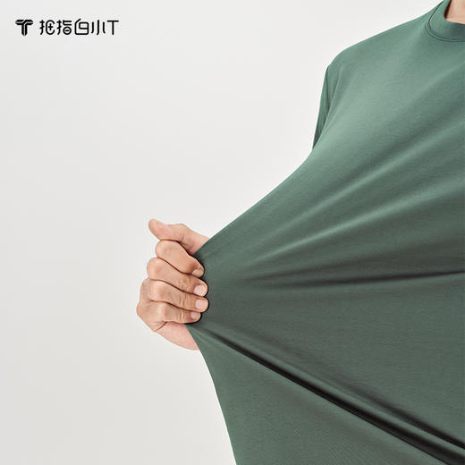 拇指白小T液氨高支廓形T恤无我系列 商品图3